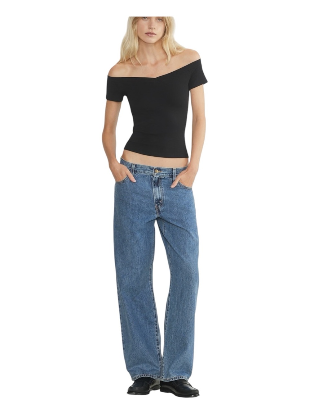 Levi’s Baggy Dad Jeans Denim Blue Mid Rise 27 Retro 90s Straight Leg